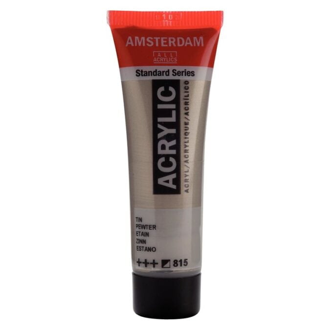 Amsterdam All Acrylics Standard Series Acrylic Tube 20 ml Pewter 815