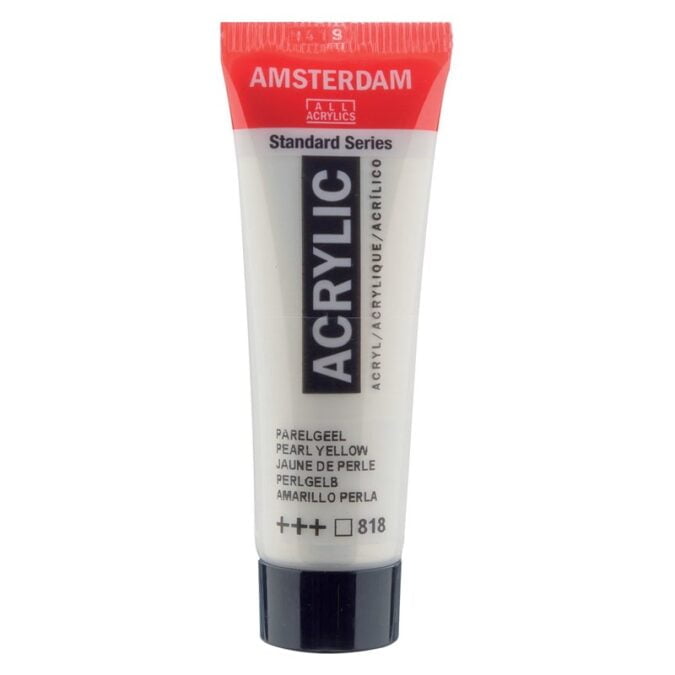 Amsterdam All Acrylics Standard Series Acrylic Tube 20 ml Pearl yellow 818