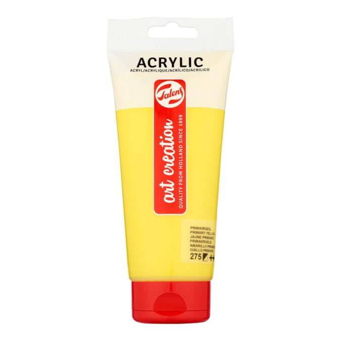 Talens Art Creation Acrylic Colour Tube 200 ml Primary Yellow 275