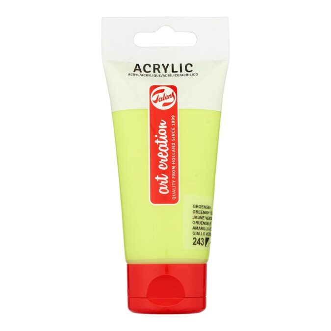 Talens Art Creation Acrylic Colour Tube 75 ml Greenish Yellow 243