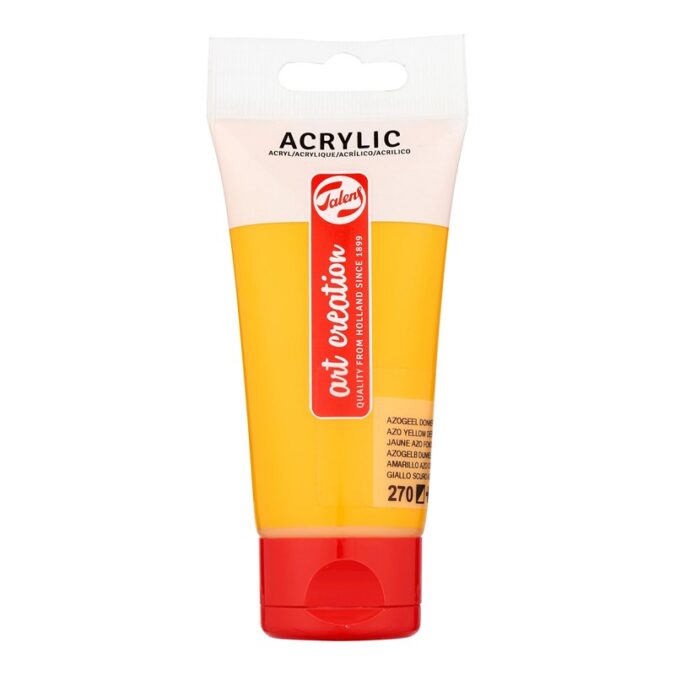 Talens Art Creation Acrylic Colour Tube 75 ml Azo Yellow Deep 270