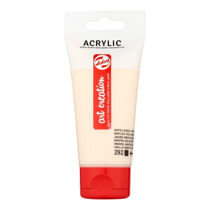 Talens Art Creation Acrylic Colour Tube 75 ml Naples Yellow Red Light 292