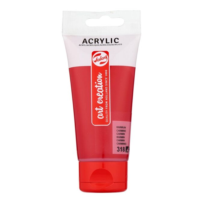 Talens Art Creation Acrylic Colour Tube 75 ml Carmine 318