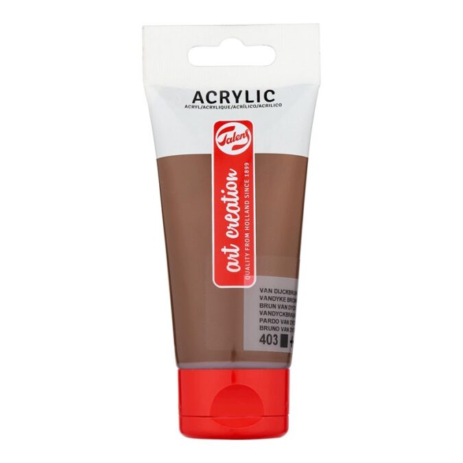 Talens Art Creation Acrylic Colour Tube 75 ml Vandyke Brown 403