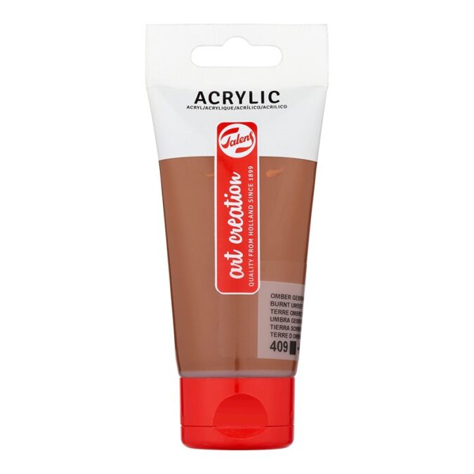 Talens Art Creation Acrylic Colour Tube 75 ml Burnt Umber 409