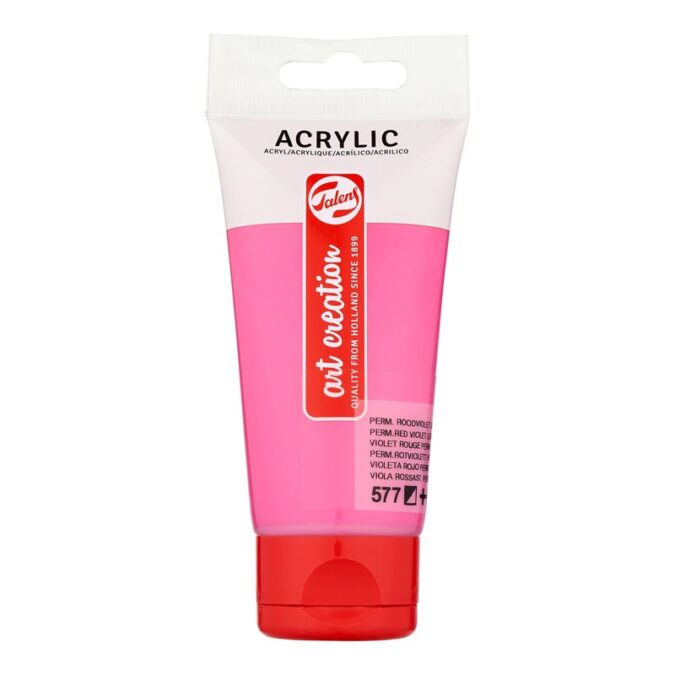 Talens Art Creation Acrylic Colour Tube 75 ml Permanent Violet Red Light 577