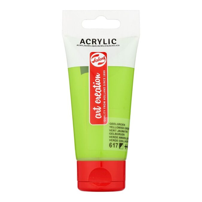 Talens Art Creation Acrylic Colour Tube 75 ml Yellow Green 617