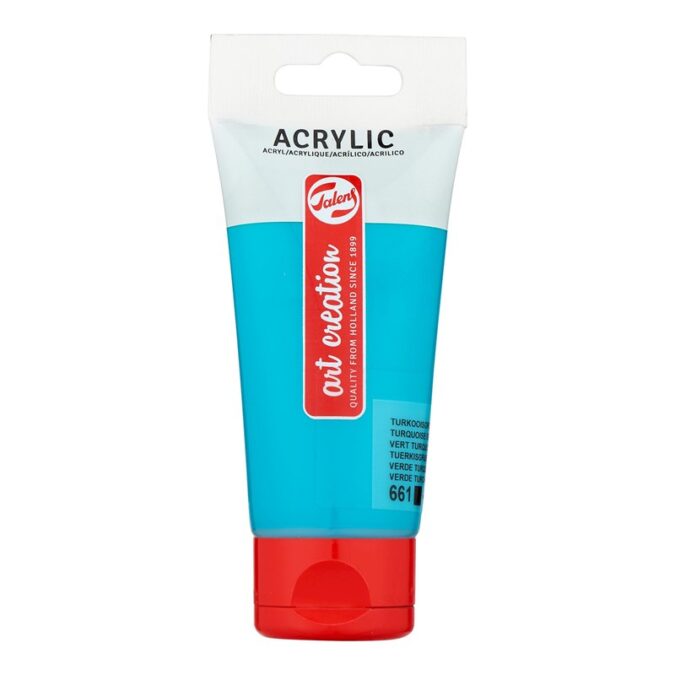 Talens Art Creation Acrylic Colour Tube 75 ml Turqoise Green 661