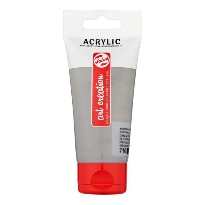 Talens Art Creation Acrylic Colour Tube 75 ml Neutral Grey 710