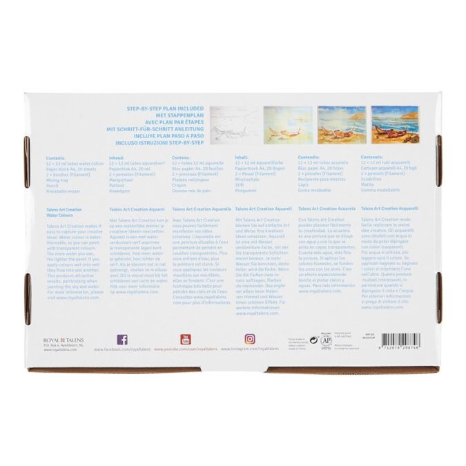 Talens Art Creation Water Colour Combi Set 12 x 12 ml