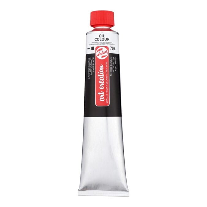 Talens Art Creation Oil Colour Tube 200 ml Lamp Black 702