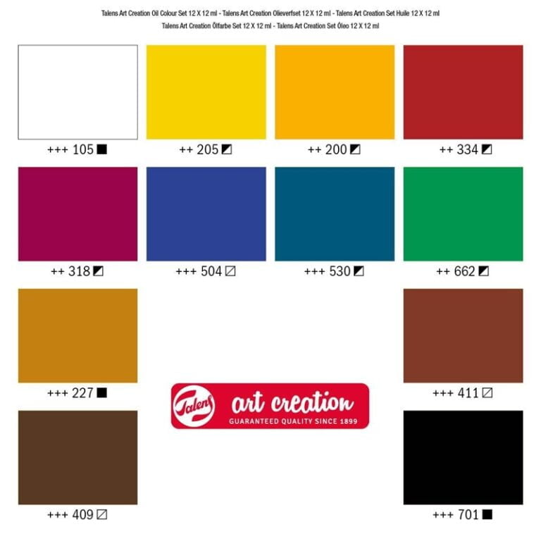 Talens Art Creation Oil Colour Set 12 x 12 ml