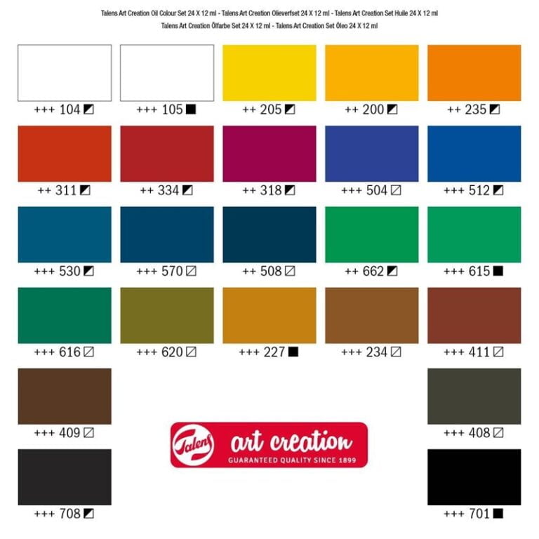 Talens Art Creation Oil Colour Set 24 x 12 ml