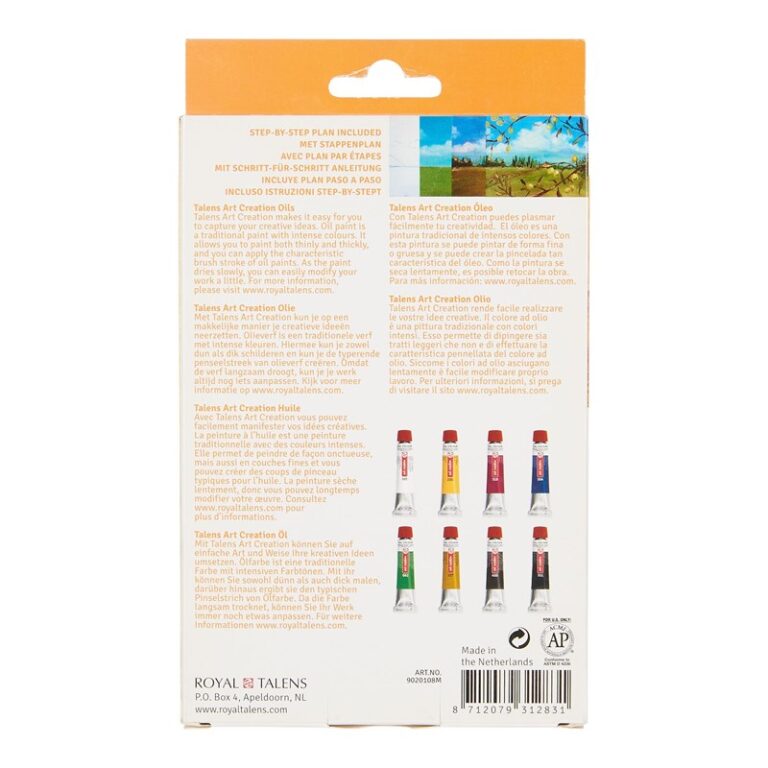 Talens Art Creation Oil Colour Set 8 x 12 ml