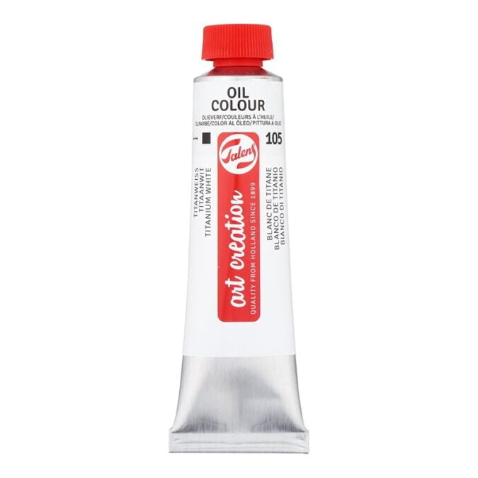 Talens Art Creation Oil Colour Tube 40 ml Titanium White 105