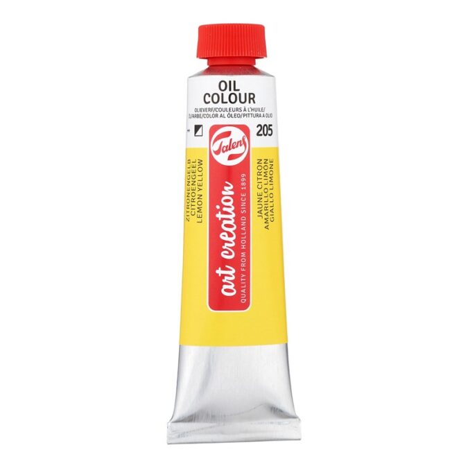 Talens Art Creation Oil Colour Tube 40 ml Lemon Yellow 205