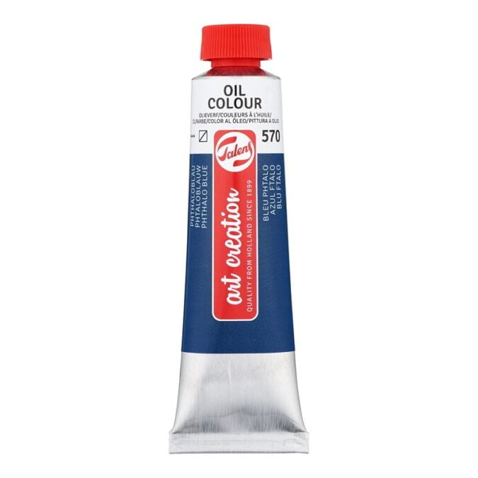 Talens Art Creation Oil Colour Tube 40 ml Phthlalo Blue 570