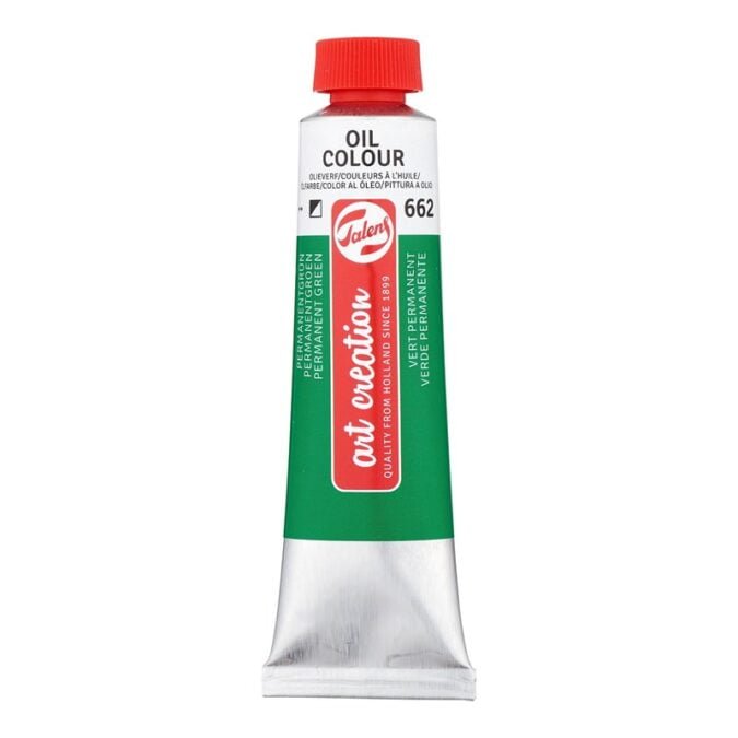 Talens Art Creation Oil Colour Tube 40 ml Permanent Green 662