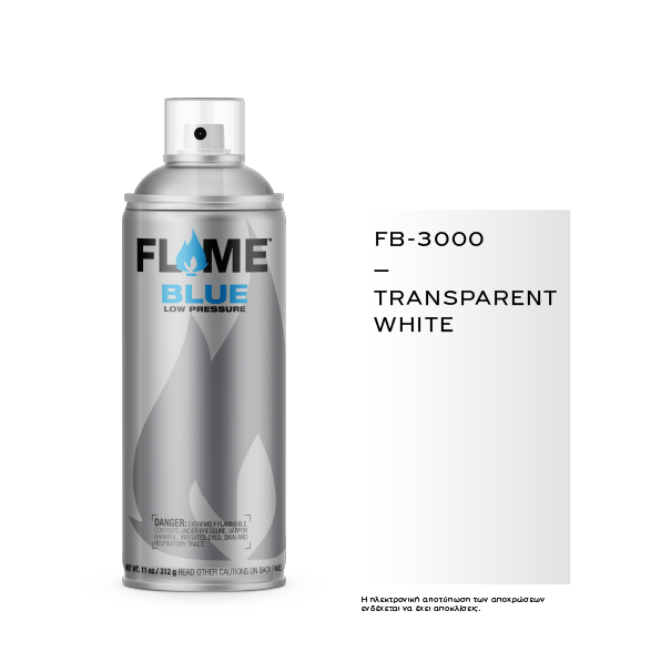 COSMOS LAC FLAME™ BLUE FB-3000 TRANSPARENT WHITE - 400ml