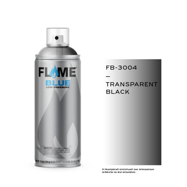 COSMOS LAC FLAME™ BLUE FB-3004 TRANSPARENT BLACK - 400ml
