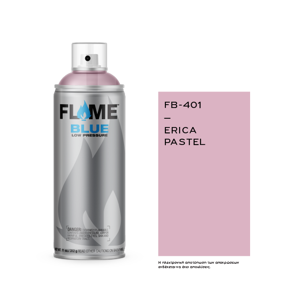 COSMOS LAC FLAME™ BLUE FB-401 ERICA PASTEL - 400ml