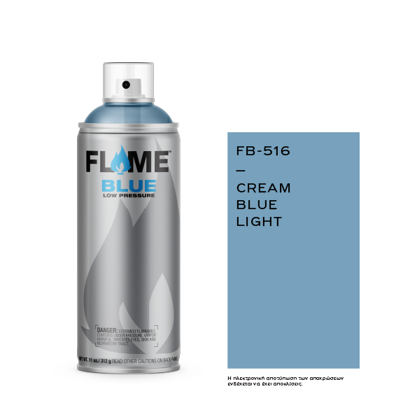 COSMOS LAC FLAME™ BLUE FB-516 CREAM BLUE LIGHT - 400ml