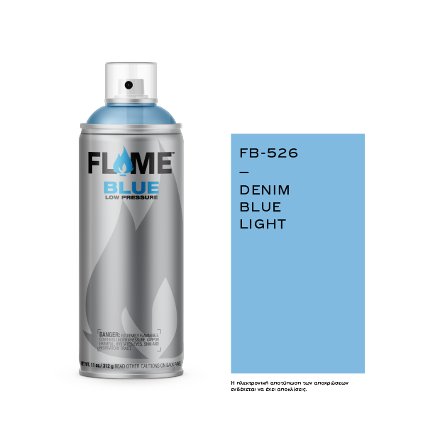 COSMOS LAC FLAME™ BLUE FB-526 DENIM BLUE LIGHT - 400ml