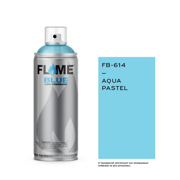COSMOS LAC FLAME™ BLUE FB-614 AQUA PASTEL - 400ml