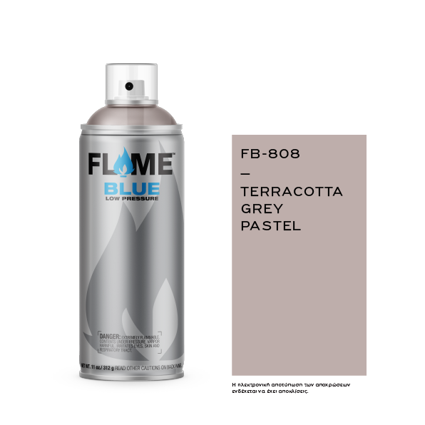 COSMOS LAC FLAME™ BLUE  FB-808 TERRACOTTA GREY PASTEL - 400ml