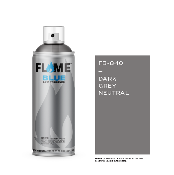COSMOS LAC FLAME™ BLUE FB-840 DARK GREY NEUTRAL - 400ml