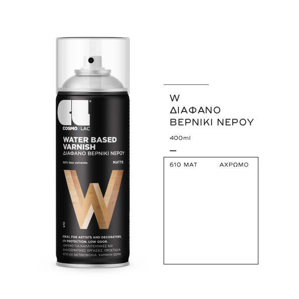 COSMOS LAC W-WATER BASED VARNISH  610 - MATTE