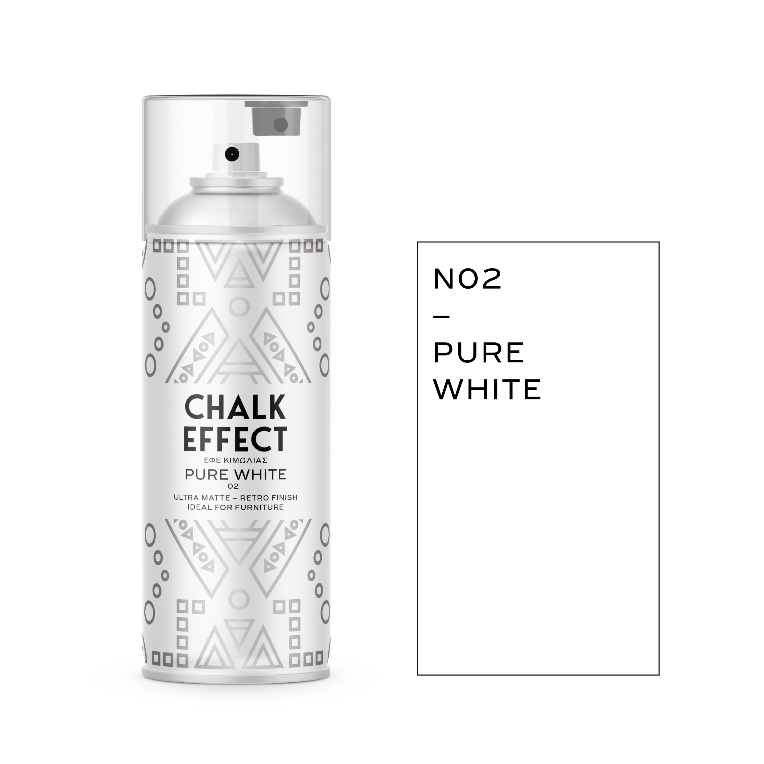 COSMOS LAC CHALK EFFECT - N02 - PURE WHITE - 400ml
