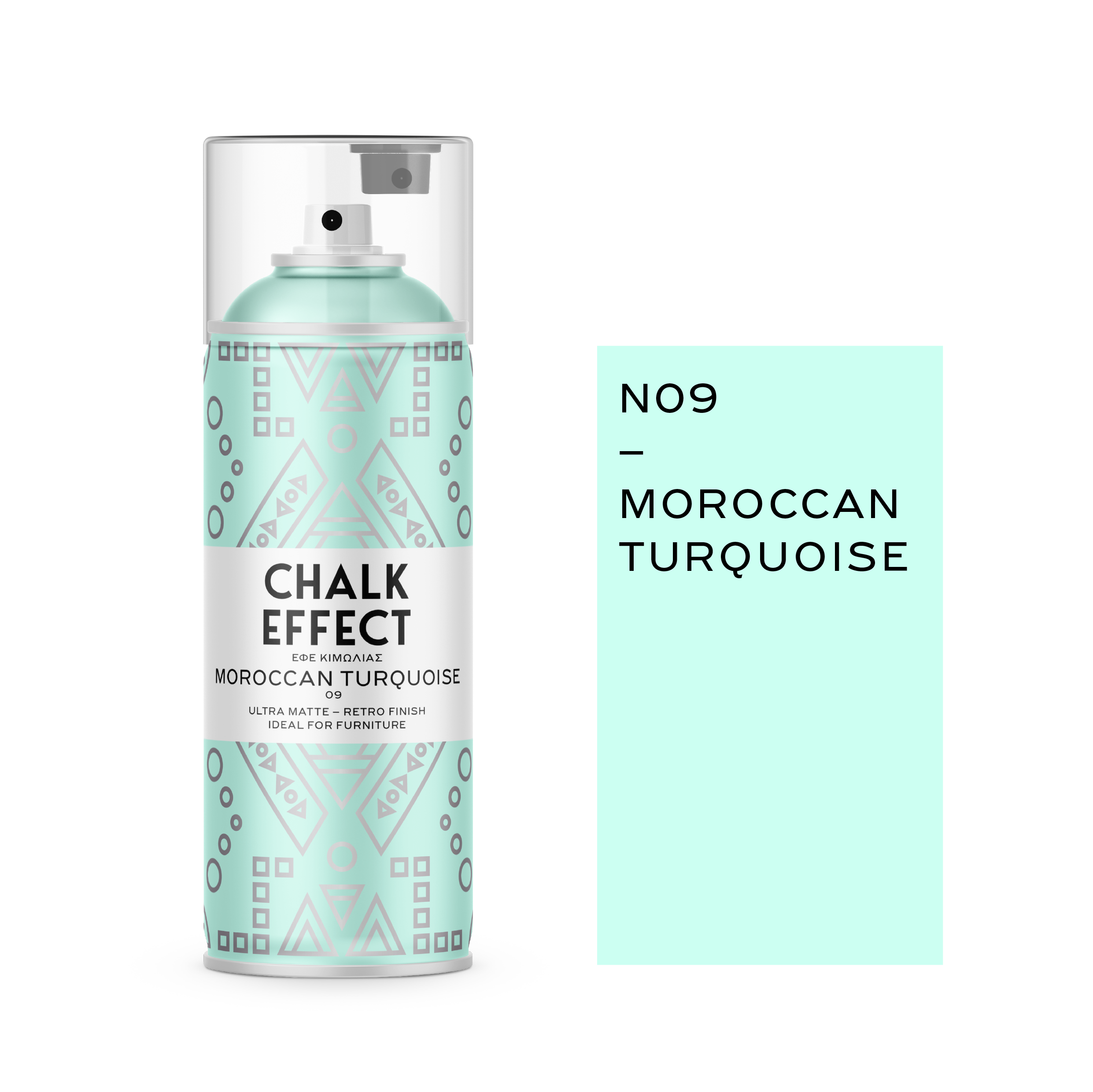 COSMOS LAC CHALK EFFECT - N09 - MOROCCAN TURQUOISE - 400ml