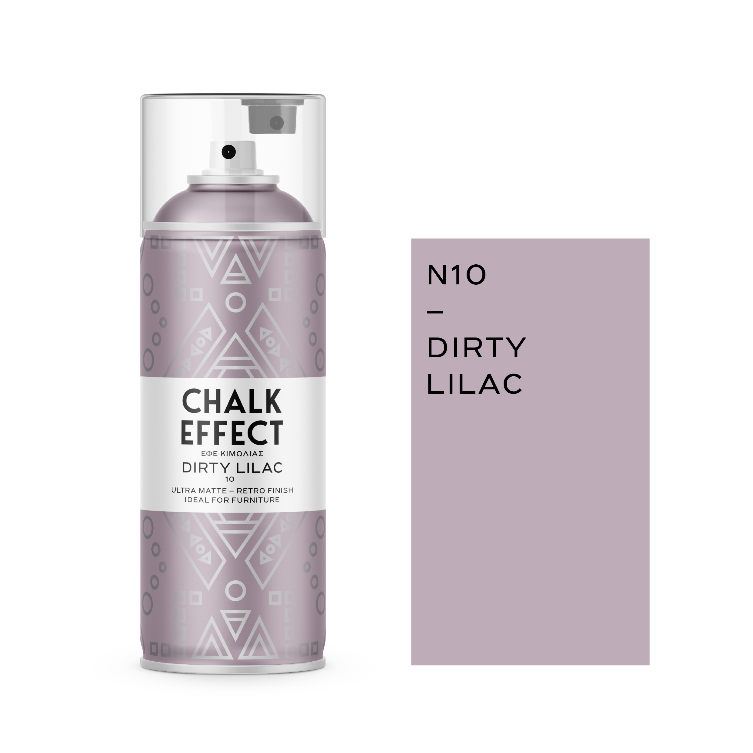COSMOS LAC CHALK EFFECT - N10 - DIRTY LILAC - 400ml