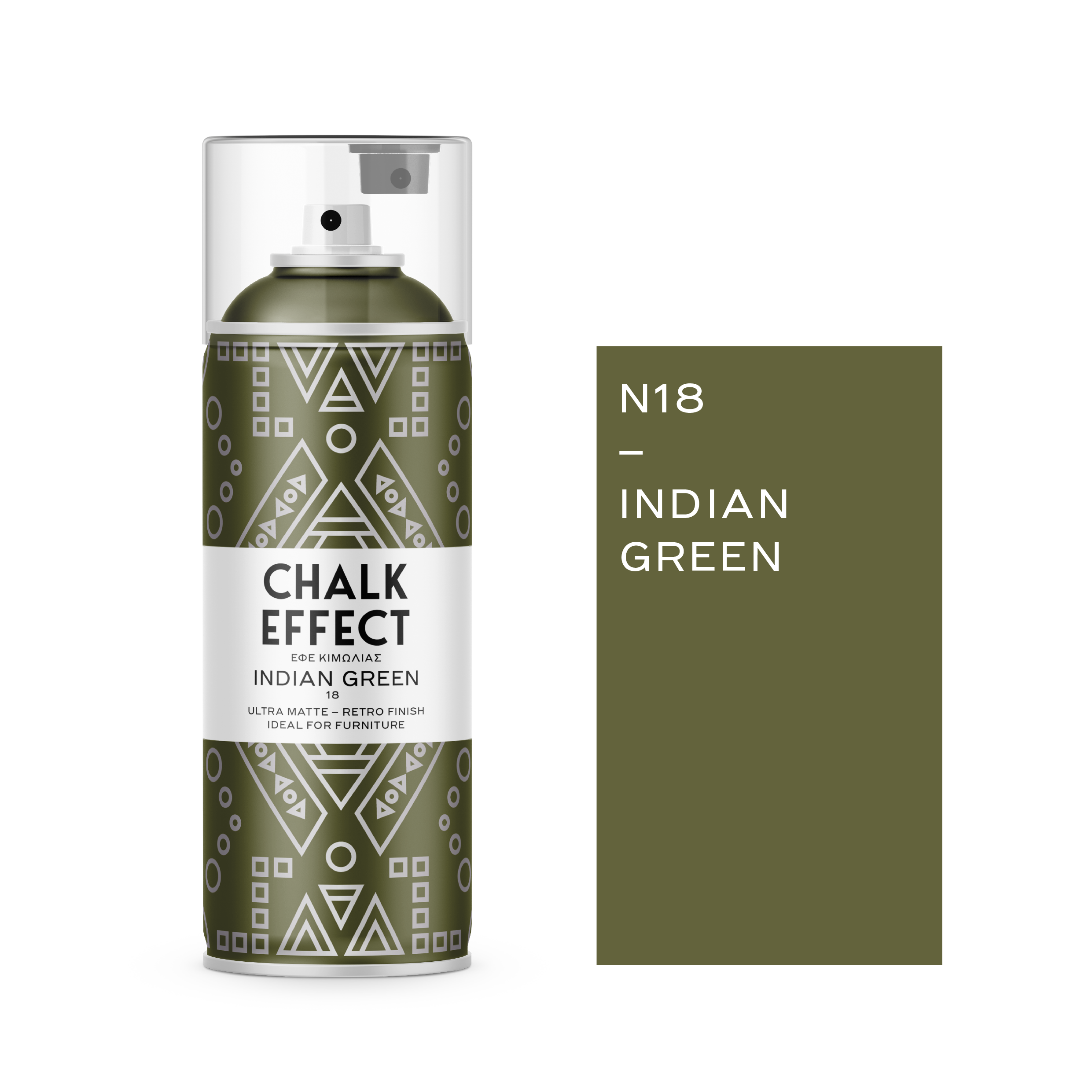 COSMOS LAC CHALK EFFECT - N18 - INDIAN GREEN - 400ml