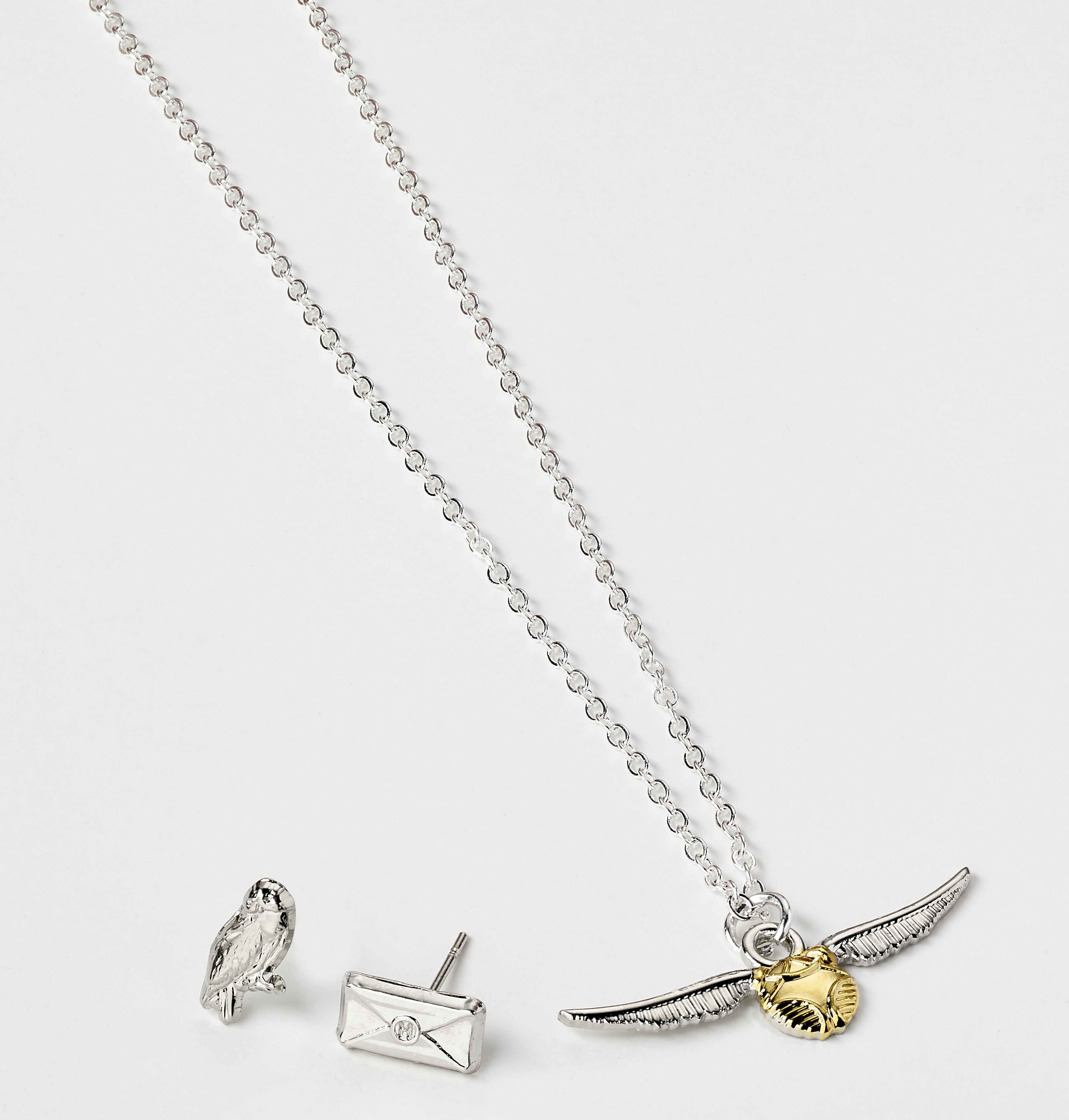 The Carat Shop Harry Potter Set with Necklace & Earrings
