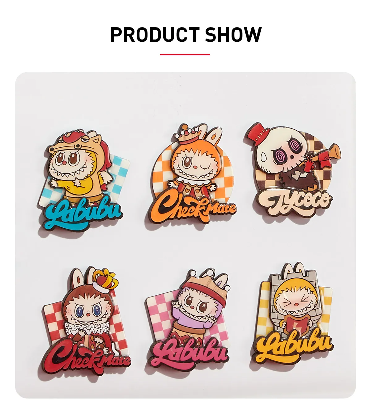 Labubu The Monsters Let's Checkmate Series Fridge Magnet Single Blind Box