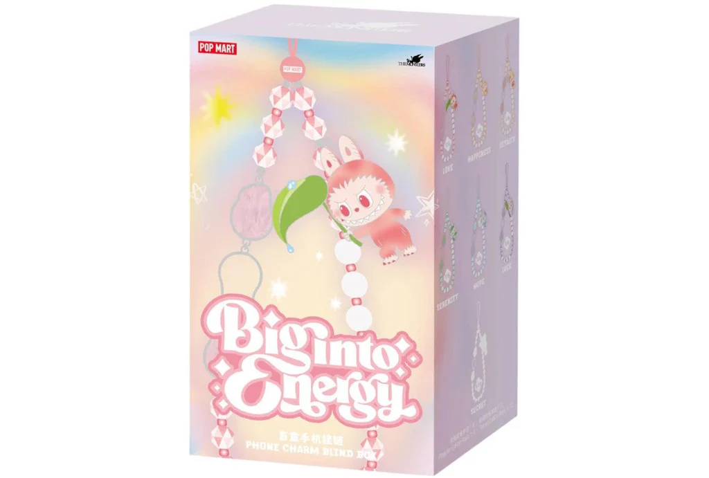 Big Into Energy Labubu The Monsters Phone Charm Blind Box