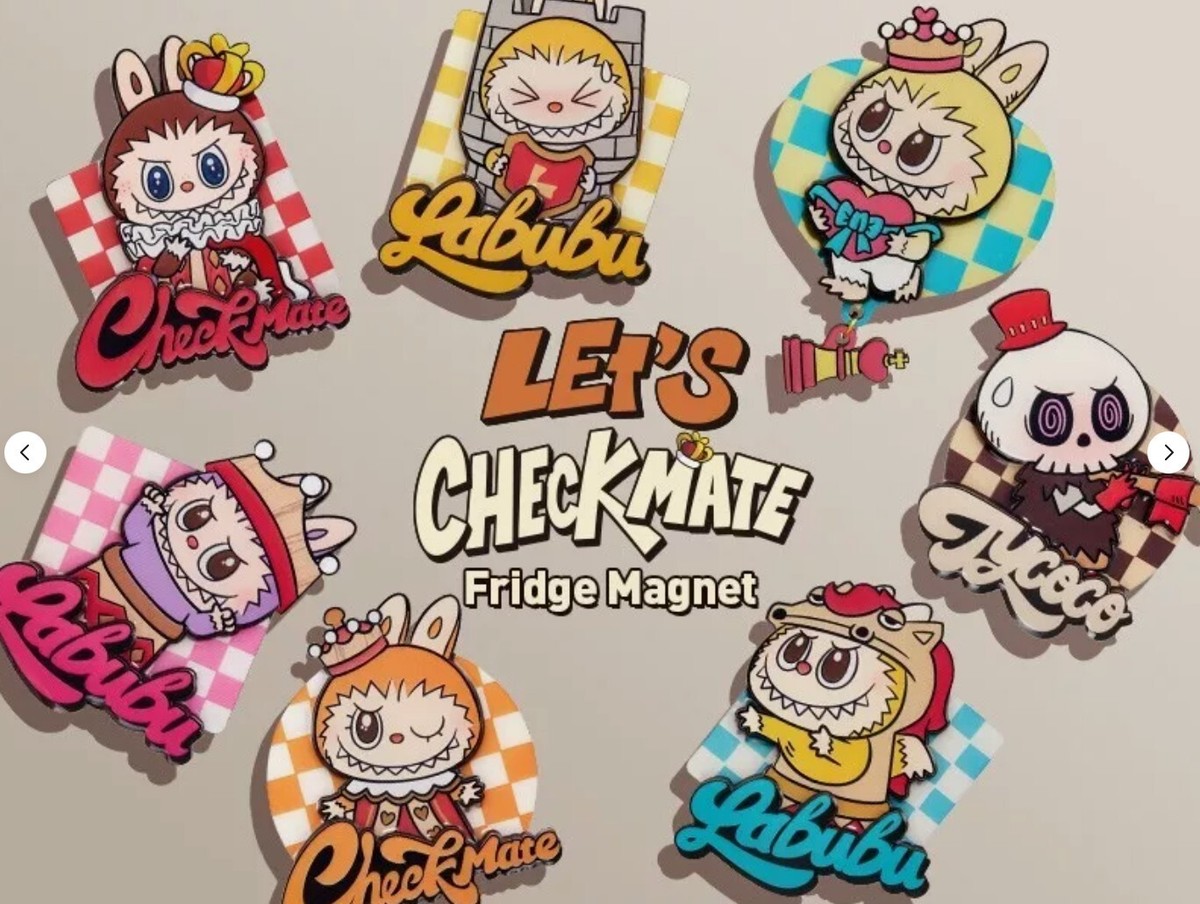 Labubu The Monsters Let's Checkmate Series Fridge Magnet Single Blind Box