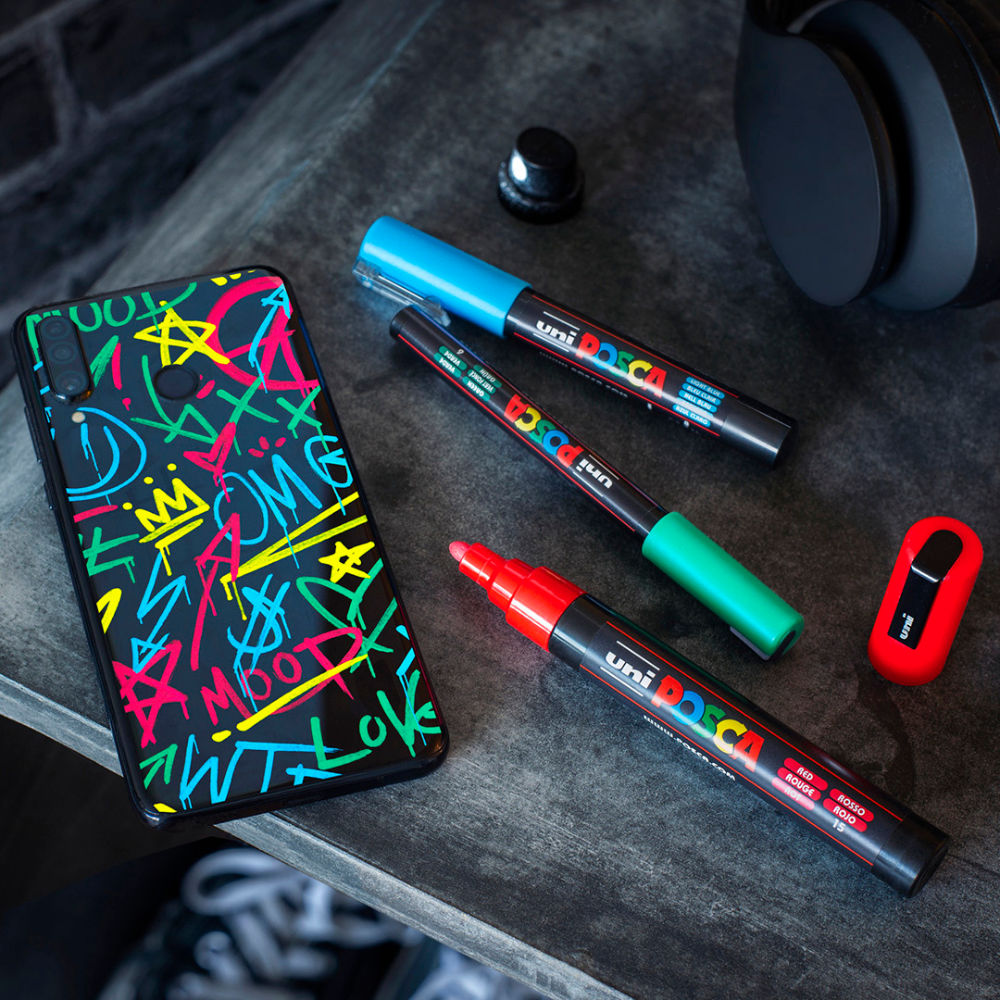 Set of 20 Posca Markers in Metal Case - Pop Colors