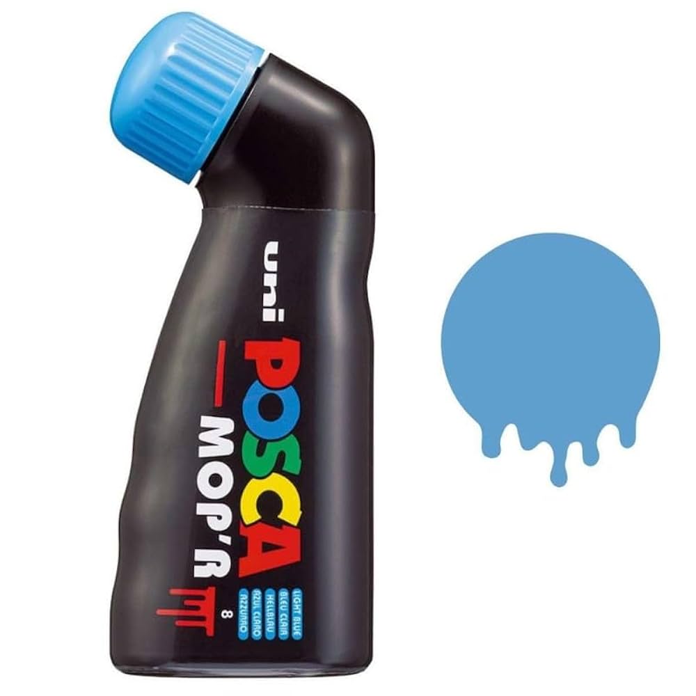 POSCA MOP'R PCM-22 (3-19mm.) Light Blue 8