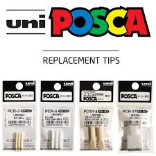 Uni Posca Replacement Tips for PC-5M Markers - 3pcs
