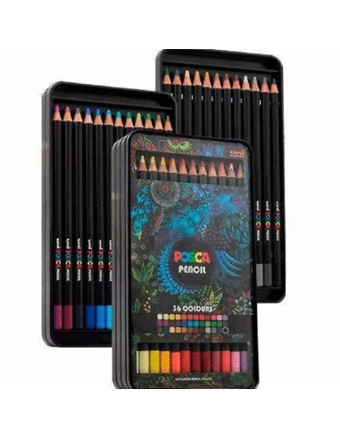 Uni Posca Colored Pencils Set of 36