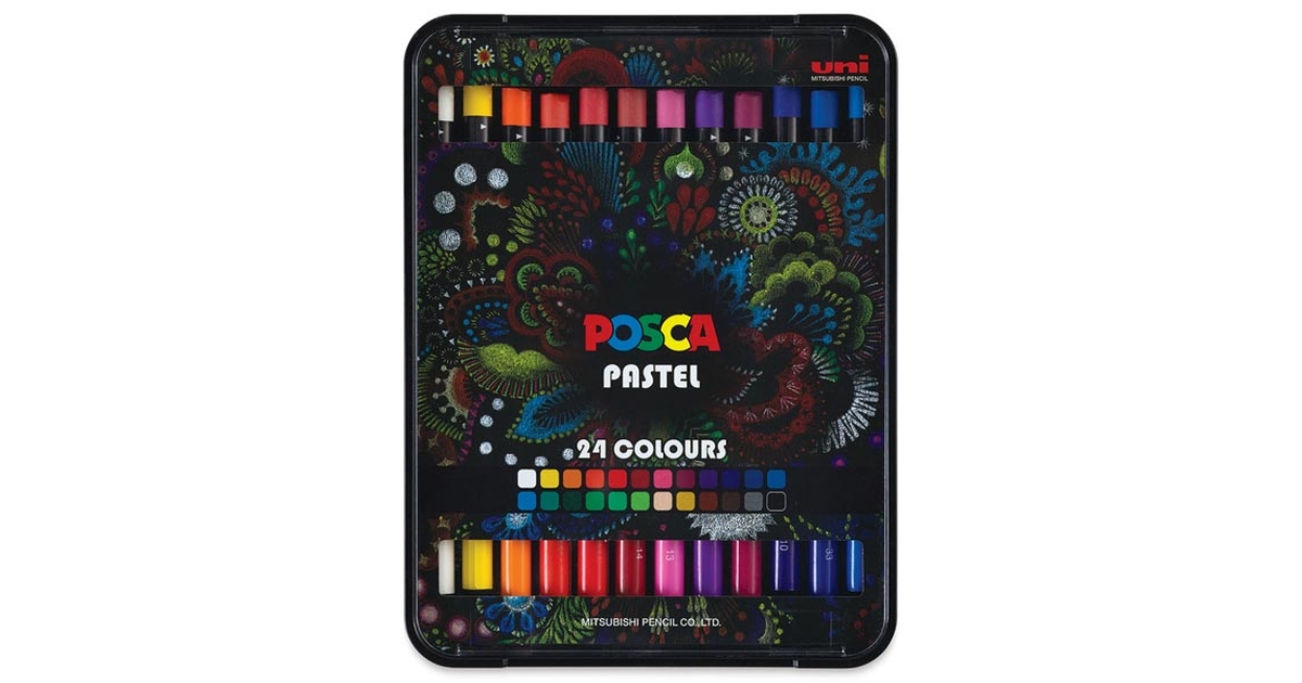Uni Posca Wax Pastels Set of 24