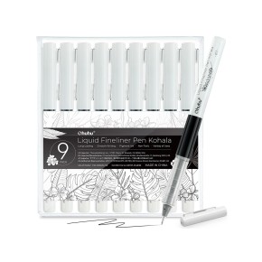 Ohuhu Kohala Set of 9 Liquid Fineliner Pen