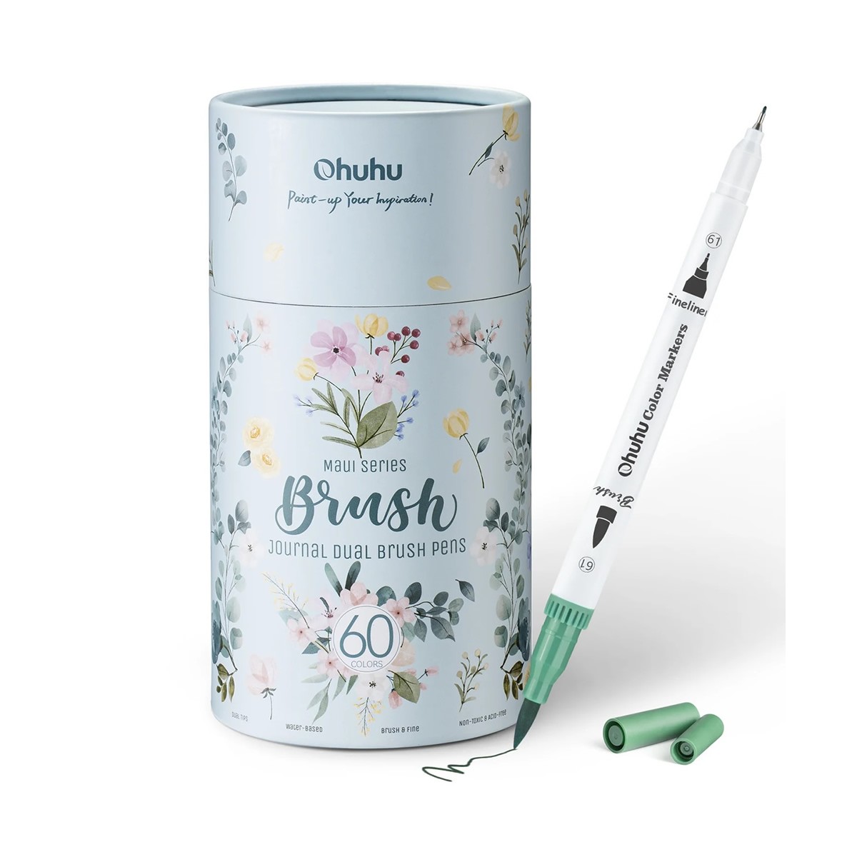 Ohuhu MAUI Set of 60 Water Based Markers 
