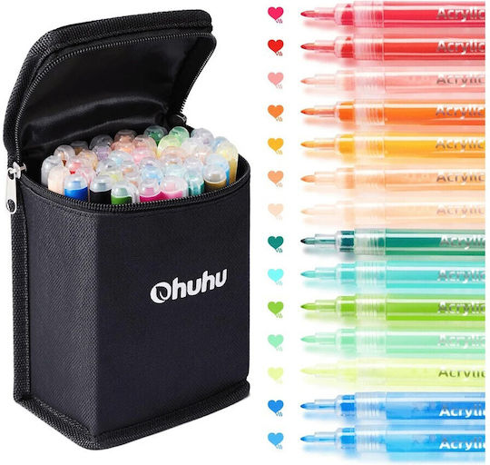 Ohuhu ASTM D-4236 Set of 36 Acrylic Paint Markers 