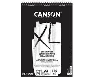 Canson Black Drawing Sketchbook - A3, 150gsm 