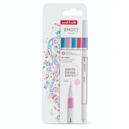 Uni-ball EMOTT Set of 5 Candy Pop Colours