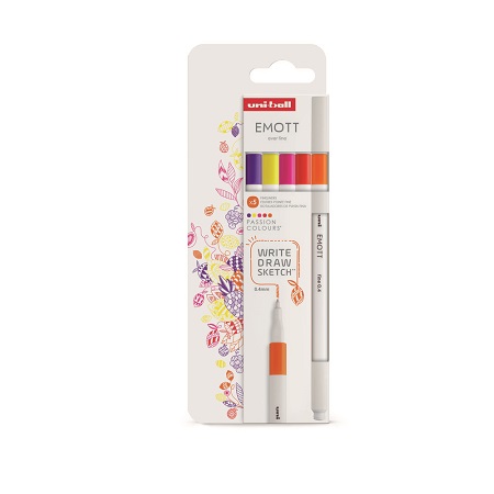 Uni-ball EMOTT Set of 5 Passion Colours